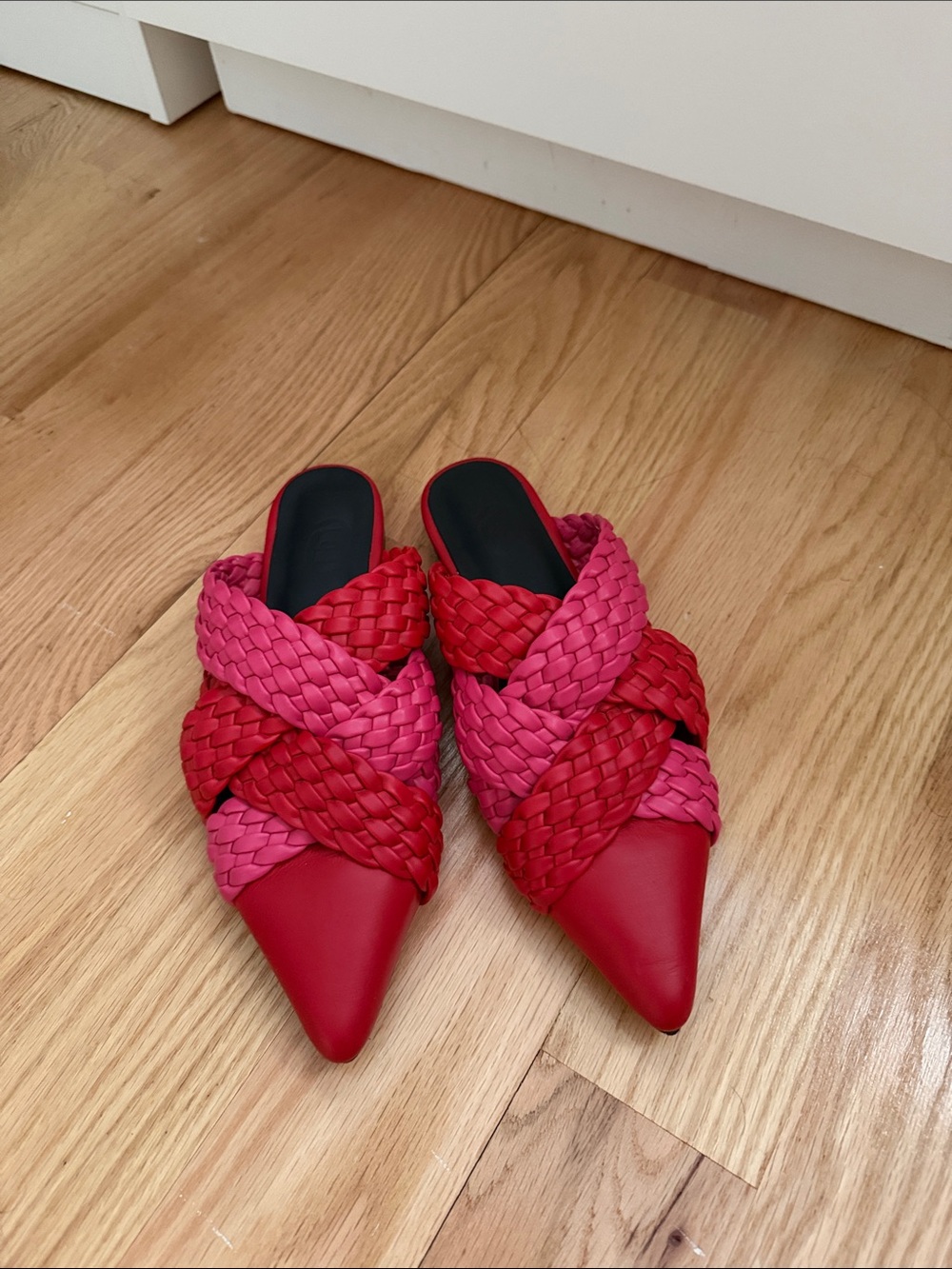 Red pink shoes new